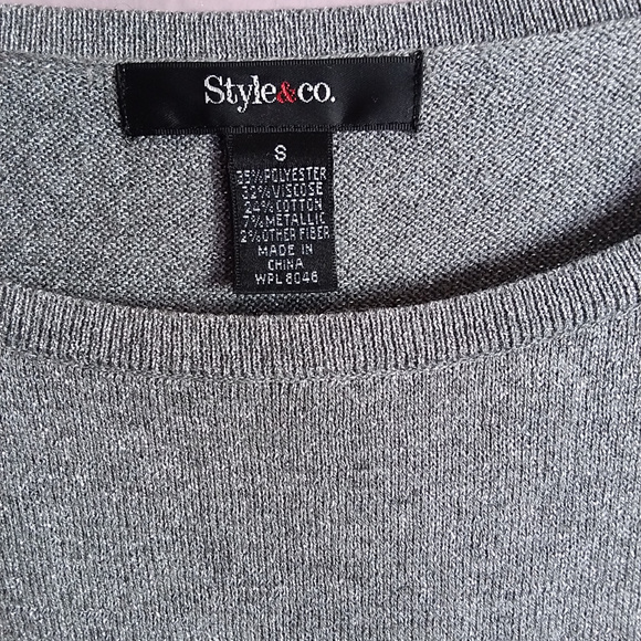 Style & Co. Women's Long Sleeve Penguin knit - Picture 6 of 7